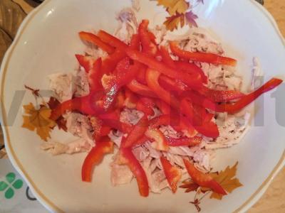 Gruziniškas salotas su baklažanais ir vištiena Žingsnis 5