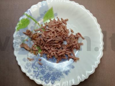 Skrebučiai su dešrelėmis pusryčiams Žingsnis 1