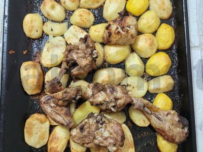 Kvapni vištiena su bulvėmis adžikos-jogurto marinate Žingsnis 5