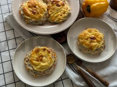 Vištienos lizdai su ananasais ir sūriu pagrindine nuotrauka