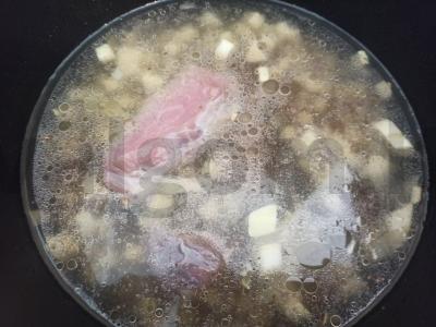 Grikių sriuba su kiauliena ir cukinija Žingsnis 3