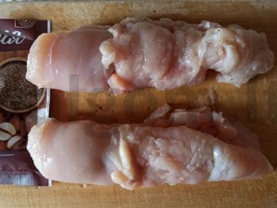 Kepinys su vištiena ir žaliais pupelėmis Žingsnis 3