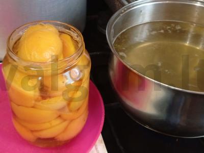 Abrikosai sirupe Žingsnis 9