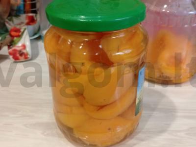 Abrikosai sirupe Žingsnis 10