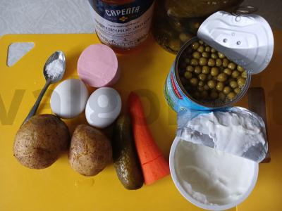 Olivje „Lengva klasika“ Žingsnis 1