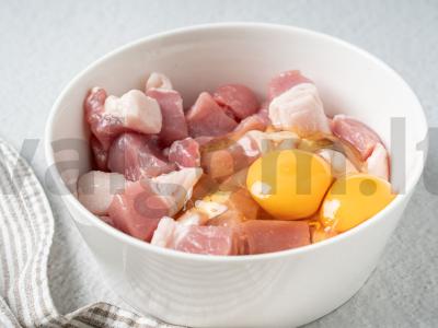 Kiaulienos šašlykai pagal kinų receptą Žingsnis 1