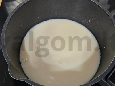 Kukurūzų košė su pieno šokoladu Žingsnis 1