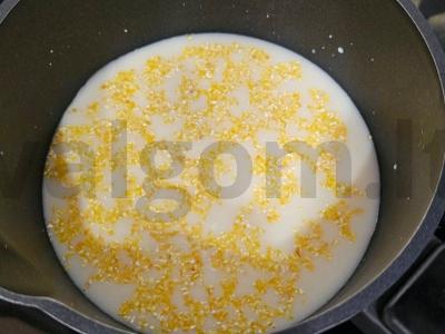 Kukurūzų košė su pieno šokoladu Žingsnis 2