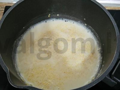 Kukurūzų košė su pieno šokoladu Žingsnis 3