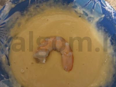 Sushi tortas su krabų lazdelėmis ir krevetėmis Žingsnis 7