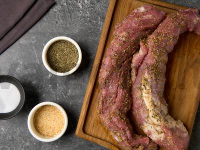 Kepta kiaulienos nugarinė Žingsnis 1