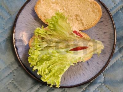 Mini baguette hamburgeris per 10 minučių Žingsnis 2