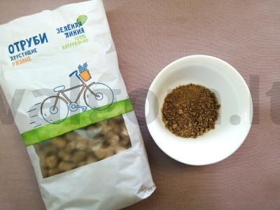 Menkių filė ruginėse trupiniuose Žingsnis 1