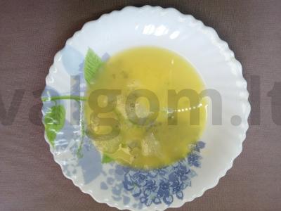 Menkių filė ruginėse trupiniuose Žingsnis 3