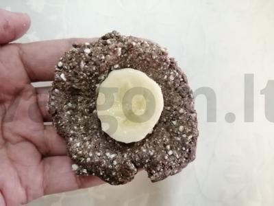 Sūrio blynai su kakava ir bananais Žingsnis 6