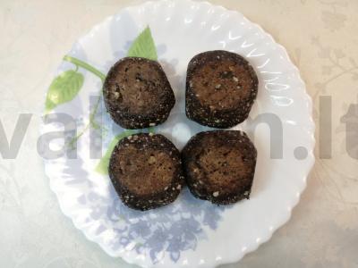 Sūrio blynai su kakava ir bananais pagrindine nuotrauka