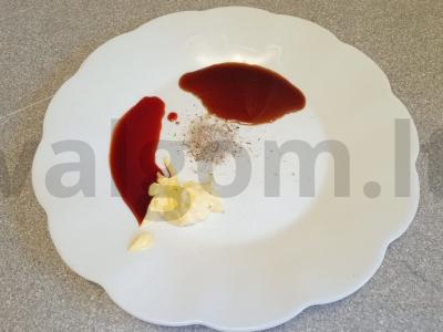 Vištienos krūtinėlės šašlykai su kvietinių kruopų garnyru Žingsnis 1