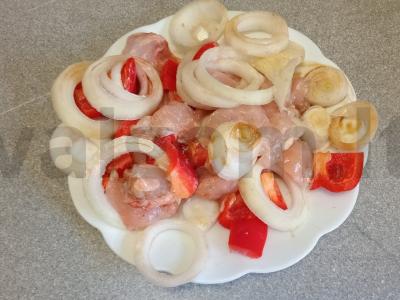 Vištienos krūtinėlės šašlykai su kvietinių kruopų garnyru Žingsnis 5