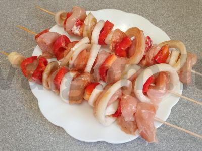 Vištienos krūtinėlės šašlykai su kvietinių kruopų garnyru Žingsnis 6