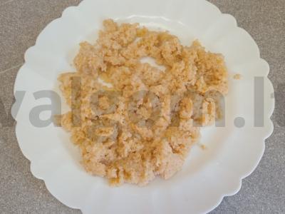 Vištienos krūtinėlės šašlykai su kvietinių kruopų garnyru Žingsnis 11