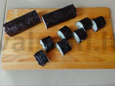 Namų ritinėliai su silpna sūdyta lašiša Žingsnis 9