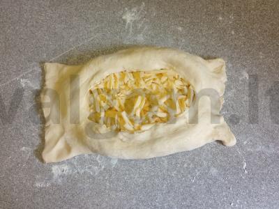 Adžarų hachapuri iš sluoksniuoto tešlos Žingsnis 4