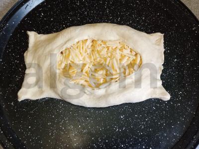 Adžarų hachapuri iš sluoksniuoto tešlos Žingsnis 5