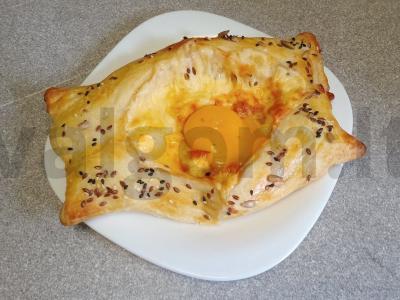 Adžarų hachapuri iš sluoksniuoto tešlos Žingsnis 8