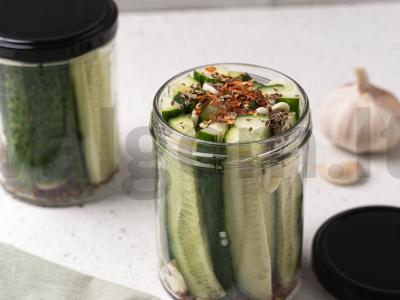 Du marinuotų agurkų tipai: saldžiarūgščiai ir krapiniai Žingsnis 5