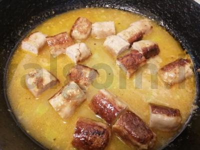 Makaronai su dešrelėmis pomidorų padaže Žingsnis 8