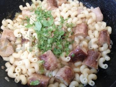 Makaronai su dešrelėmis pomidorų padaže Žingsnis 12