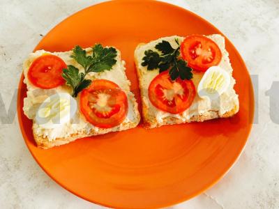 Sumuštinis su menkės ikrais ir putpelių kiaušiniu Žingsnis 5