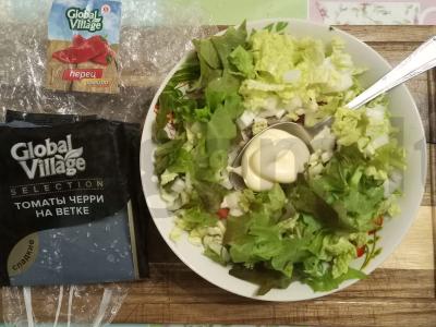 Daržovių salotas su virta jautiena Žingsnis 4