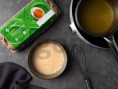 Garstyčių omletas su čili aliejumi Žingsnis 4