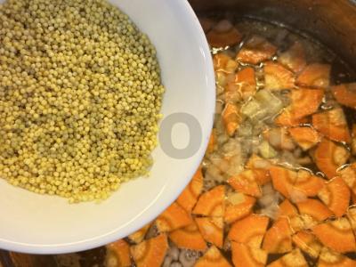 Upėtakio sriuba su daržovėmis ir perliniu miežiu Žingsnis 7