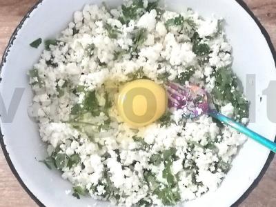 Varškė ryžių popieriuje Žingsnis 3