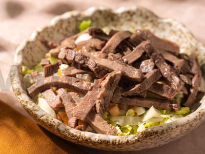 Salotas su marinuotais pievagrybiais ir liežuviu Žingsnis 5