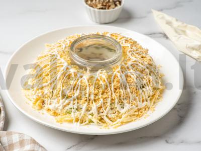 Salotas „Malachito apyrankė“ su vištiena Žingsnis 10