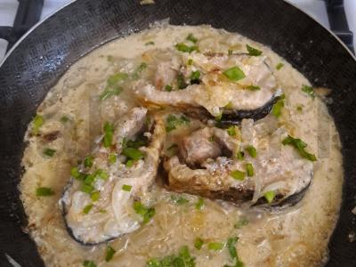 Kepta žuvis grietinėje Žingsnis 11