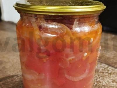 Lečo su paprika ir pomidorais žiemai Žingsnis 10