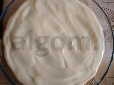 Kreminė biskvitinė su braškių džemu Žingsnis 4