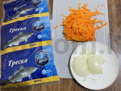 Menkių filė daržovių apdare Žingsnis 1