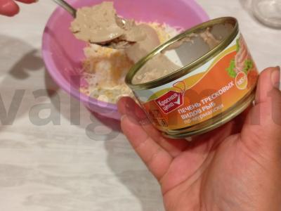 Menkių kepenų užkandis Žingsnis 3