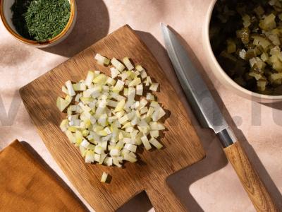 Salotas su šonine ir žirneliais Žingsnis 3