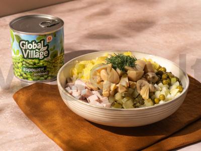 Salotas su šonine ir žirneliais Žingsnis 4