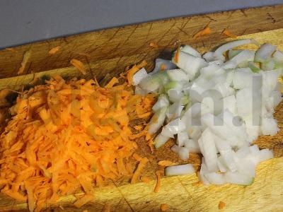 Žirnių košė su daržovėmis ir bekonu Žingsnis 4