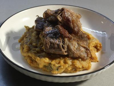 Žirnių košė su daržovėmis ir bekonu Žingsnis 12