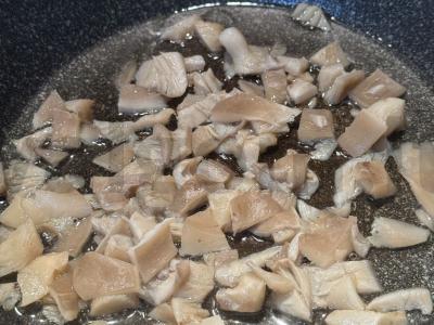 Brusketa su pievagrybiais ir mocarela Žingsnis 2