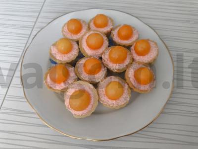 Tartaletės su menkių ikrais Žingsnis 3