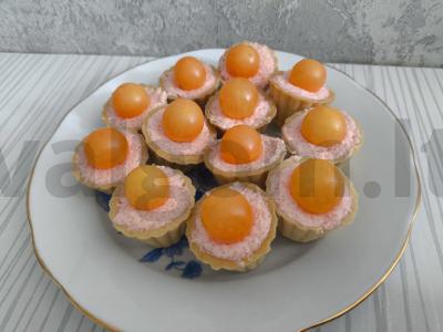 Tartaletės su menkių ikrais pagrindine nuotrauka